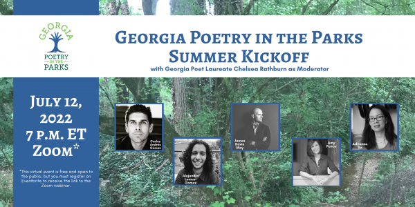 Image for event: Georgia Poetry In The Parks: Summer Poetry Kickoff