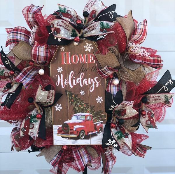 Image for event: DIY Holiday Ribbon Wreath