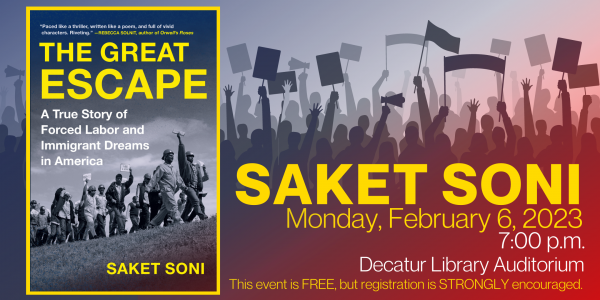 Image for event: Saket Soni discusses The Great Escape