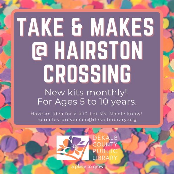 Image for event: Take &amp; Makes @ Hairston Crossing : Black History Month Quilt