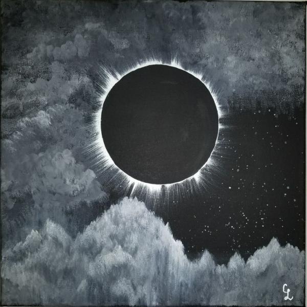 Image for event: Eclipse Chalk Drawing